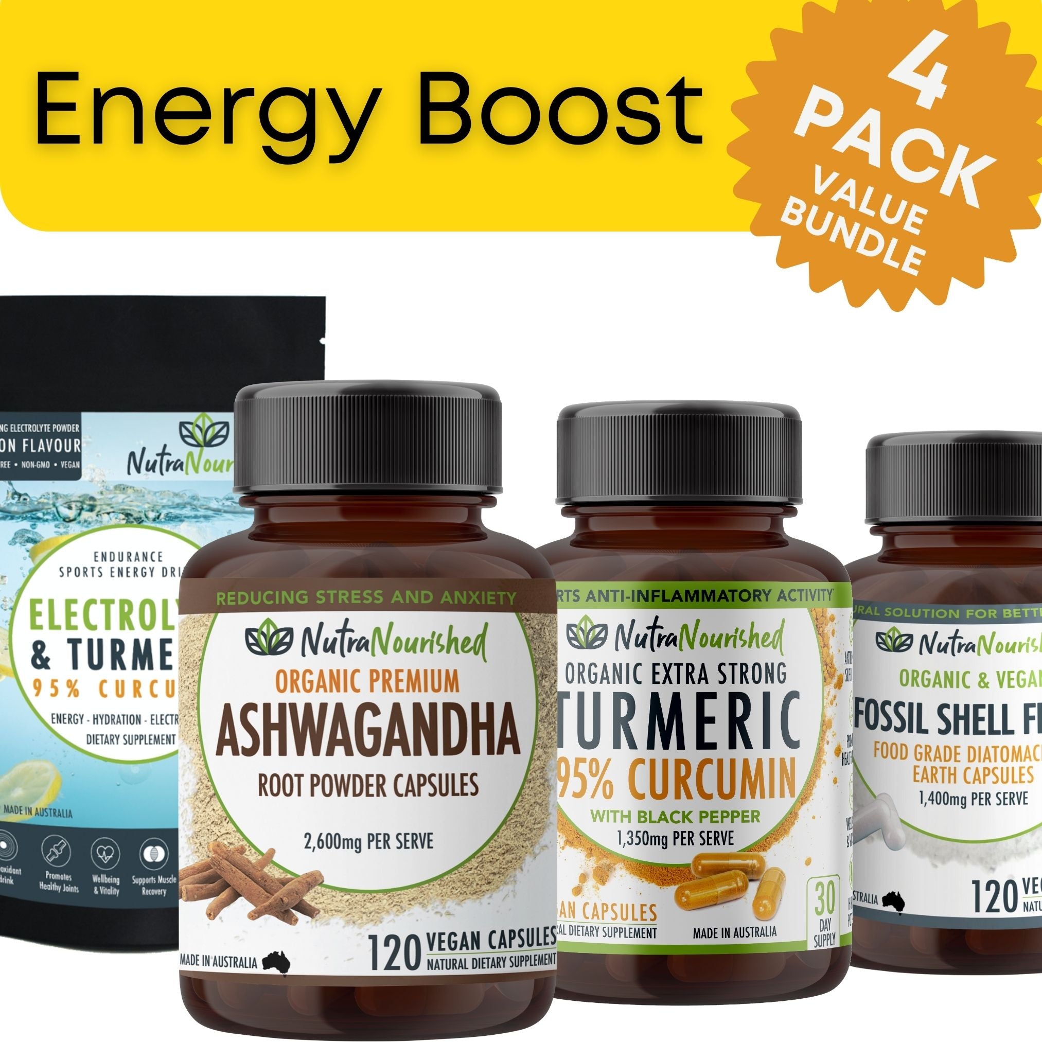 Super Energy & Health Boost Value Pack | Nutra Nourished