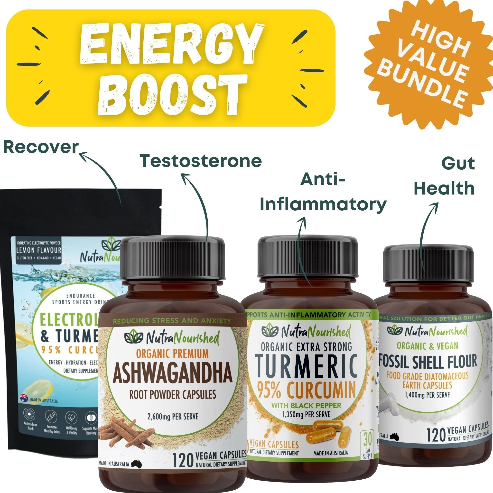 Super Energy & Health Boost Value Pack | Nutra Nourished
