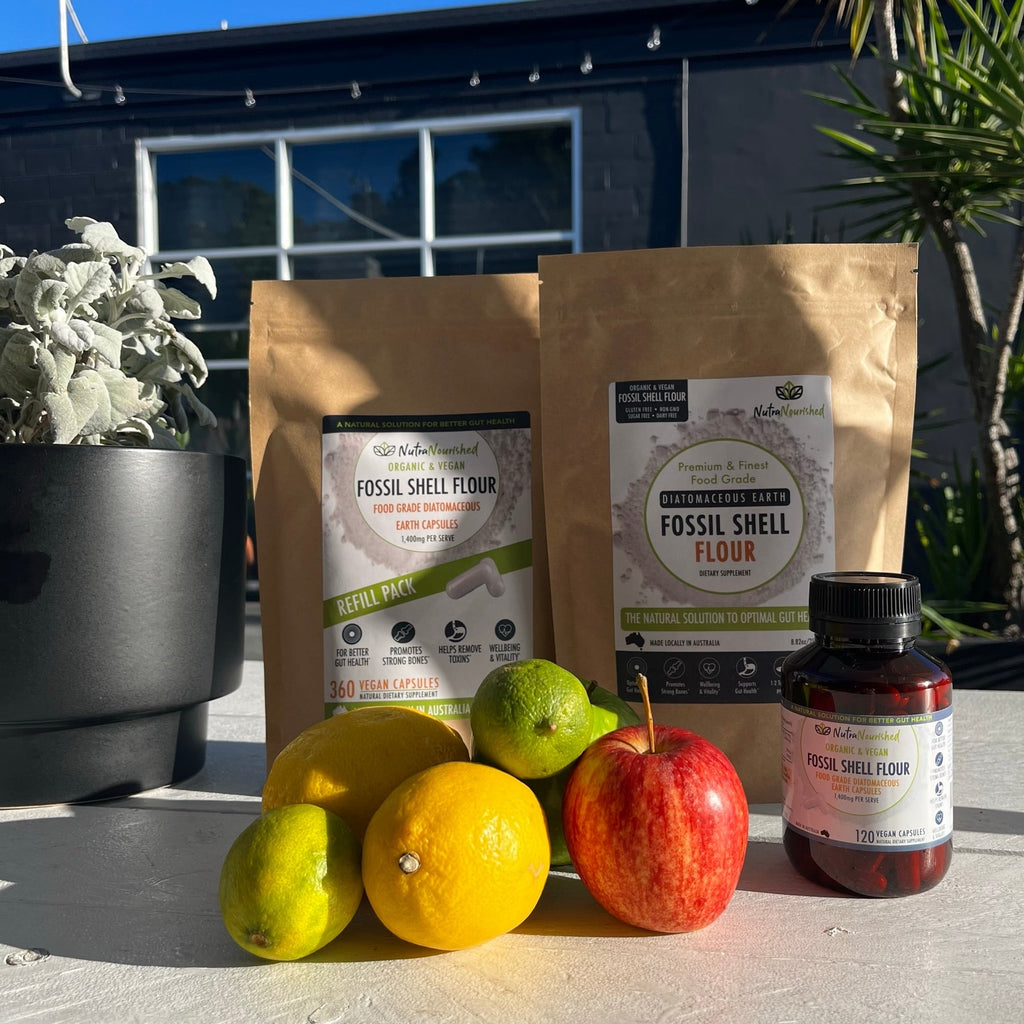 Fossil Shell Flour | Diatomaceous Earth 120 Capsules | Nutra Nourished-2