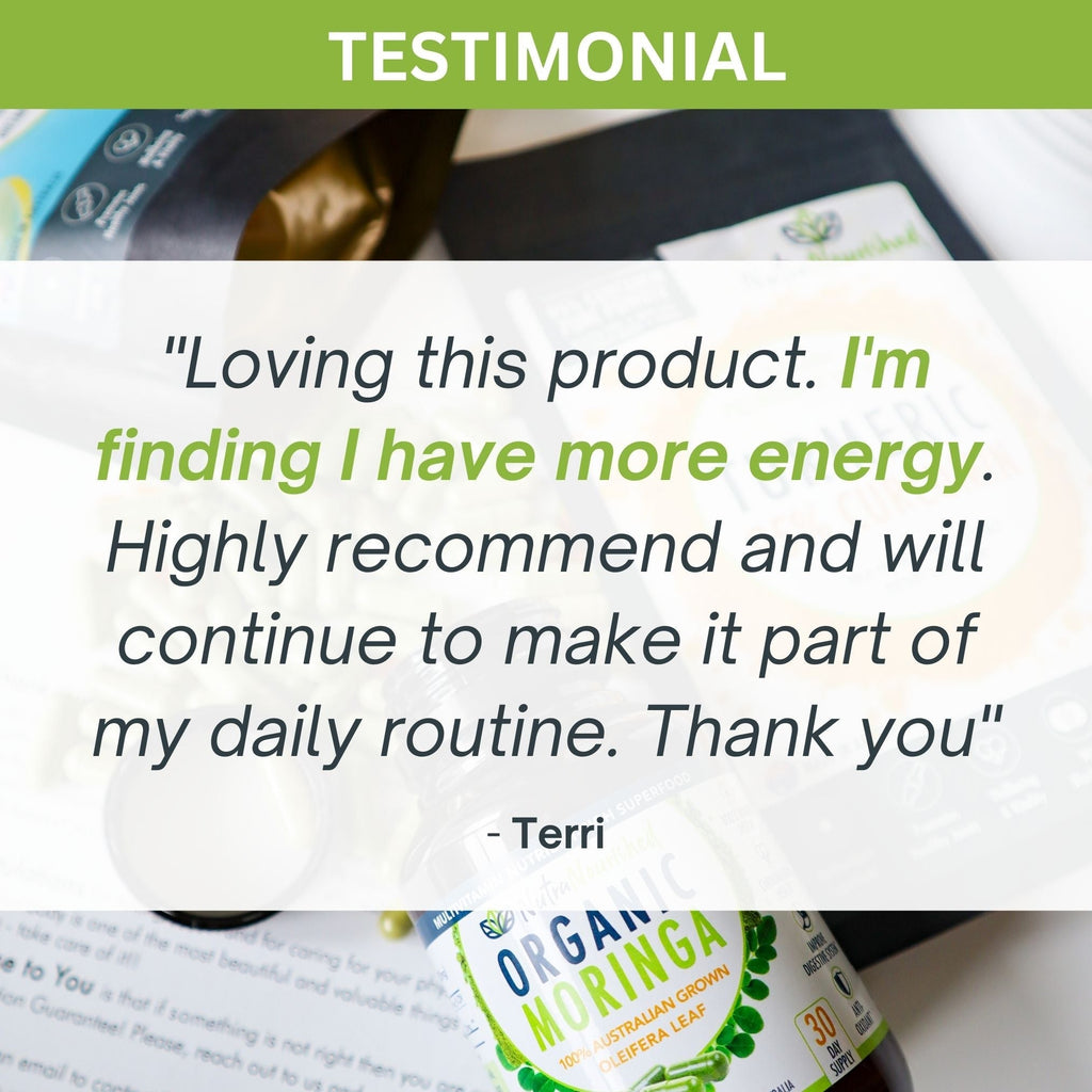 Organic Pure Moringa Leaf Capsules | 60 Vegan Capsules-3