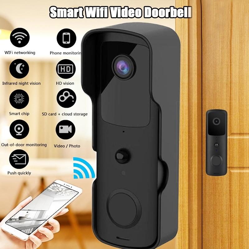 NNEDSZ Wireless Smart Doorbell With Two-Way Intercom & Night Vision - Battery Powered-4