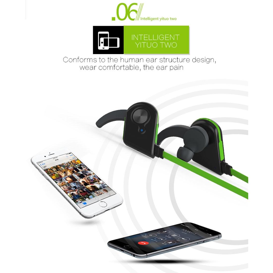 NNEDSZ Wireless Bluetooth In-Ear Headset With Magnetic Switch & Indicator Light - Black