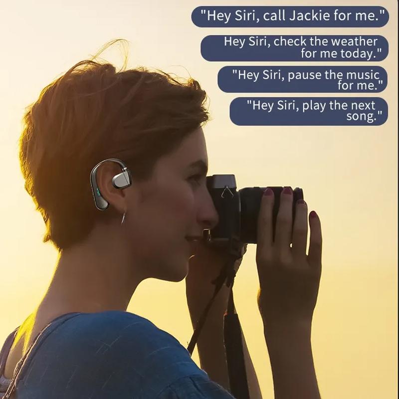 NNEDSZ Wireless Bluetooth Headphone With Digital Display - Black - White