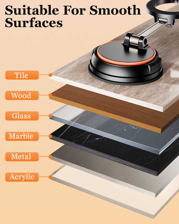 NNEDSZ 360 Degree Rotating Magnetic Phone Holder - Strong Suction and Stable Design-2