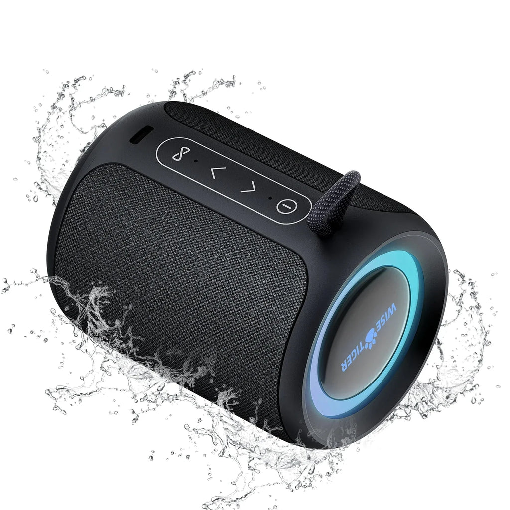 NNEOBA Outdoor Bluetooth Speaker Waterproof with Bass Boost (Black)-1