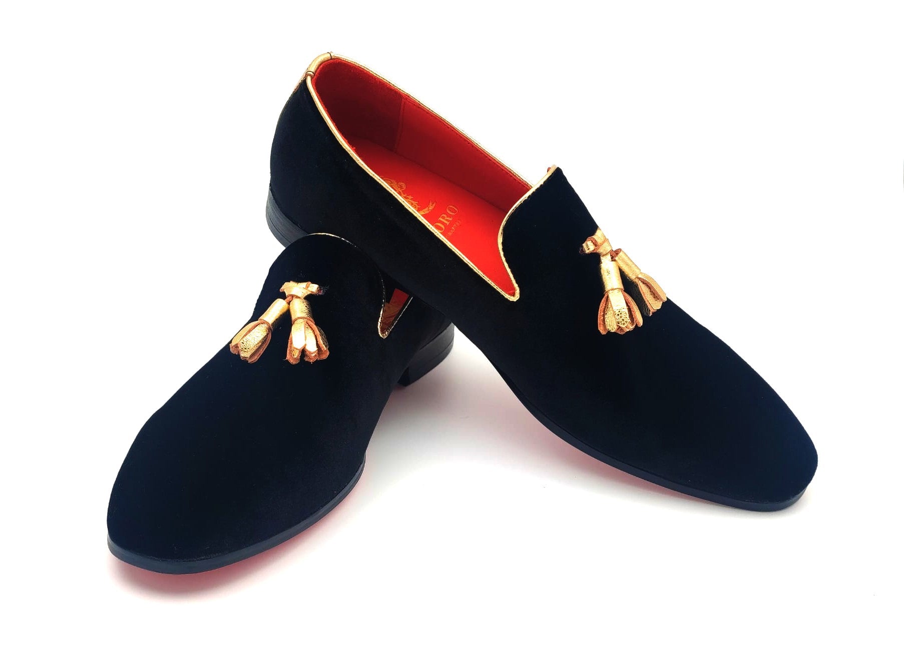Belgian Loafers - Gold Tassel Loafers-3