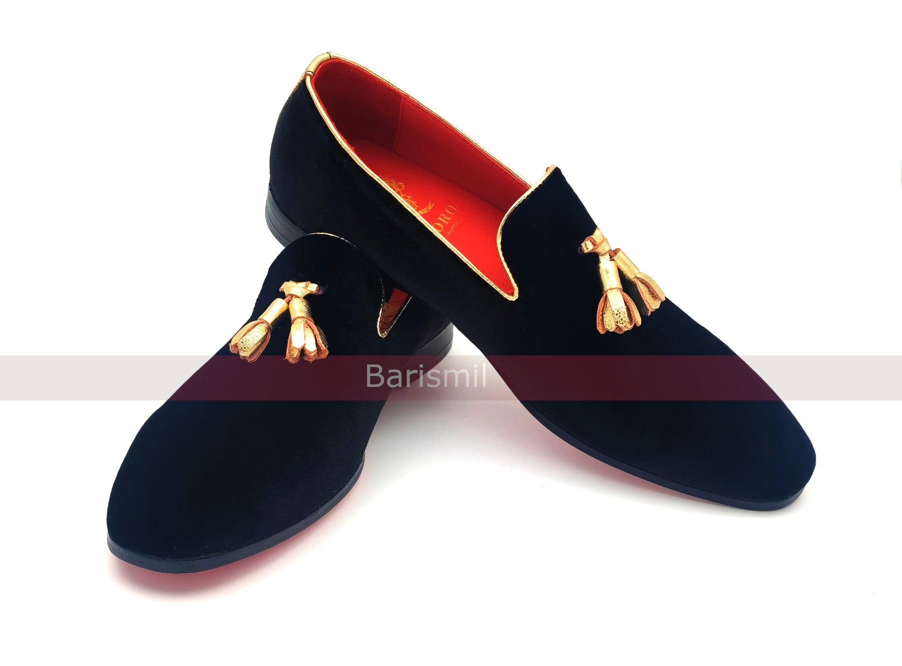 Belgian Loafers - Gold Tassel Loafers-2