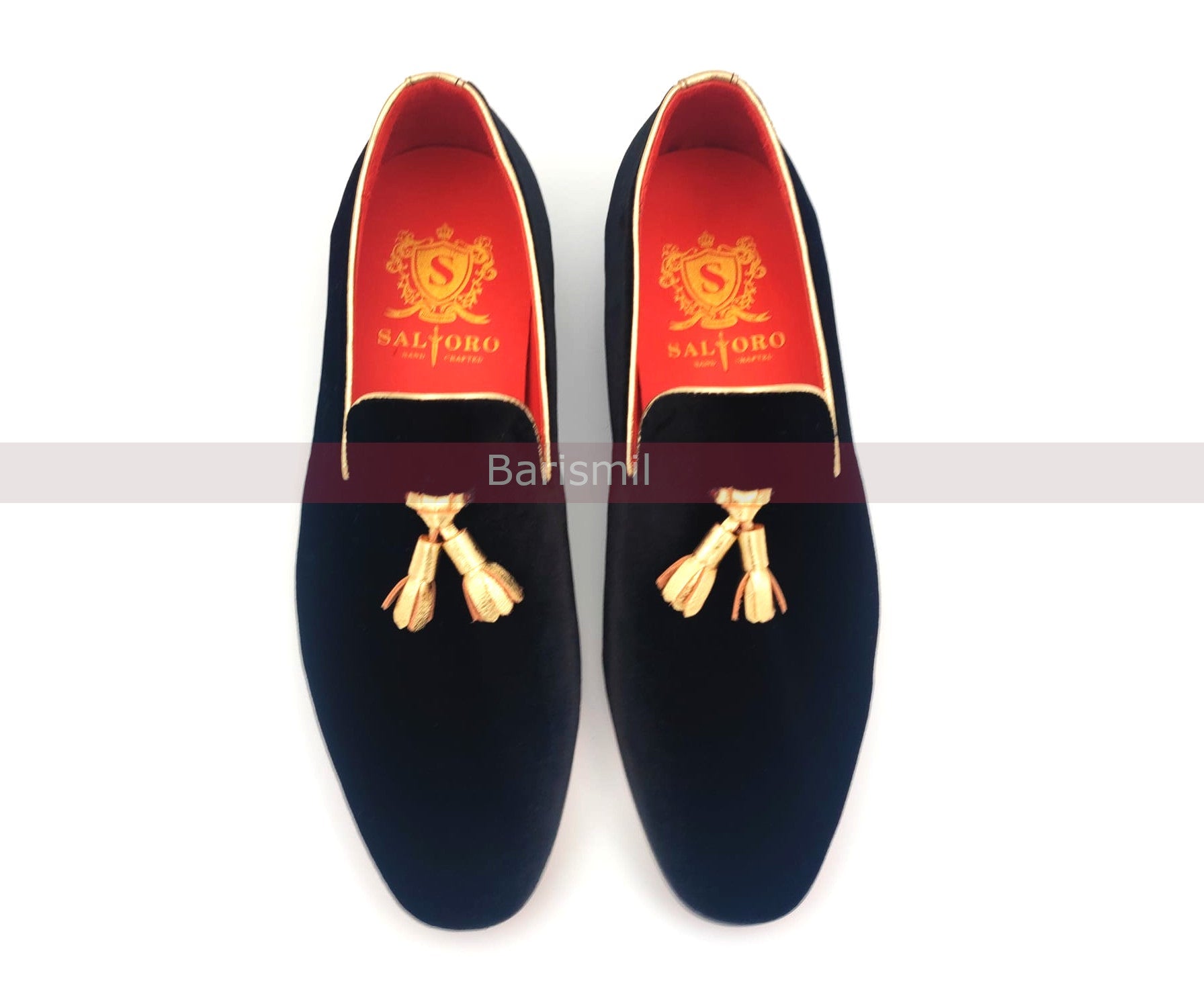 Belgian Loafers - Gold Tassel Loafers-4