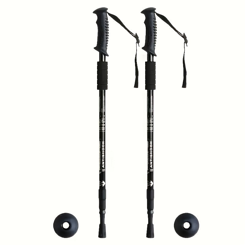 NNETM Adjustable Aluminum Trekking Poles Set for Hiking-2