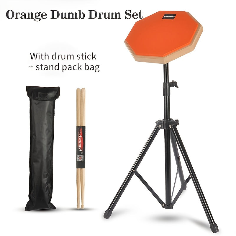 NNETM 8-Inch Wooden Drum Practice Pad Set-2