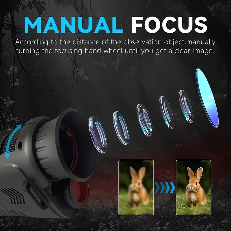 NNETM 10X Digital Zoom Infrared Monocular with LED Light-4