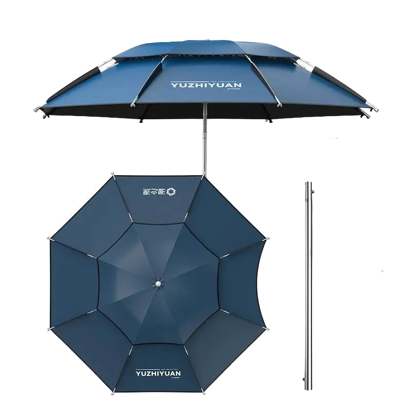 Fishing Umbrella Outdoor Sunshade Parasol with Pole-0
