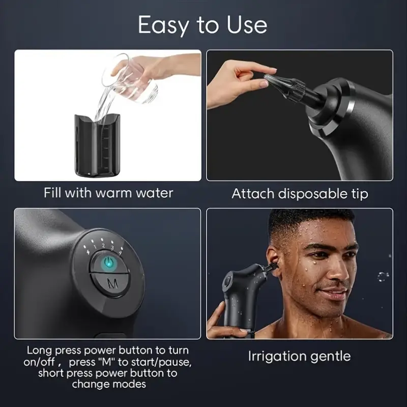 NNETM Electric Ear Wax Removal Kit Rechargeable-4