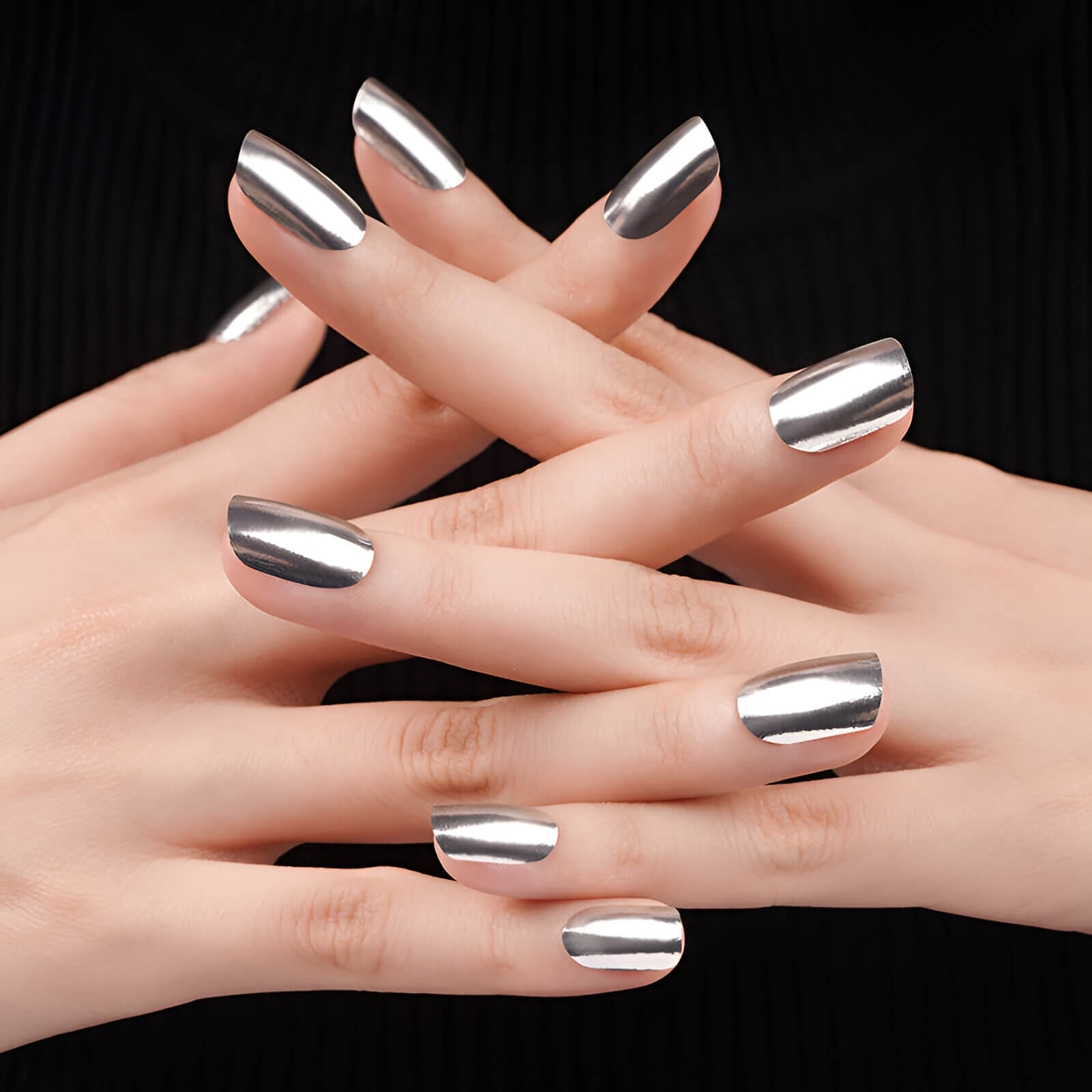 Láminas de Gel - Silver Sheen - Nooves Nails